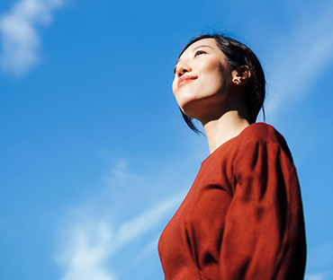 portrait of beautiful smiling young asian lady