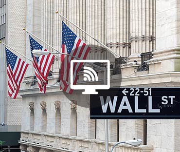 Flag in wall street